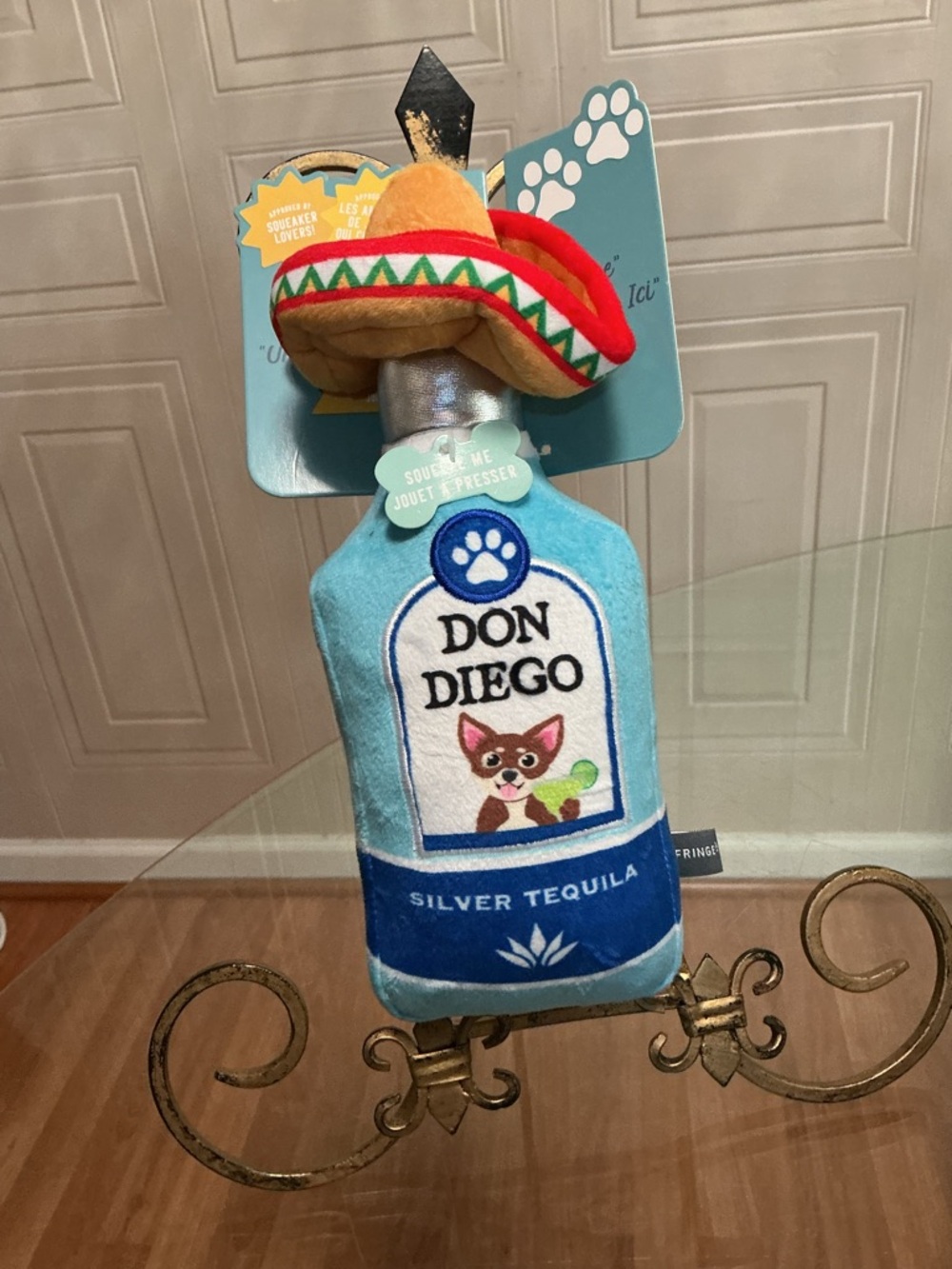 Happy Pup Hour Don Diego Silver Tequila 10” / Clinker & Squeaker by Fringe